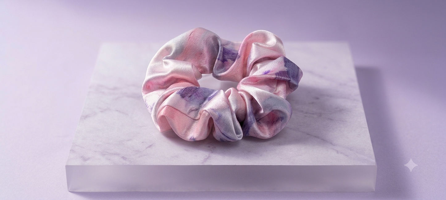 Orchard Twilight Satin Scrunchie