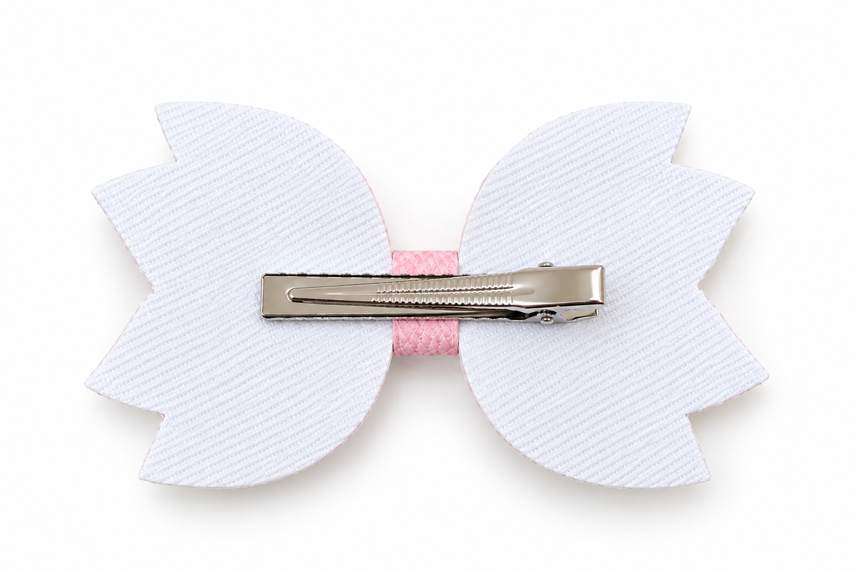 Roses on Sunday Floral Hair Bow Clip | 12 cm Oversized Bow for Girls