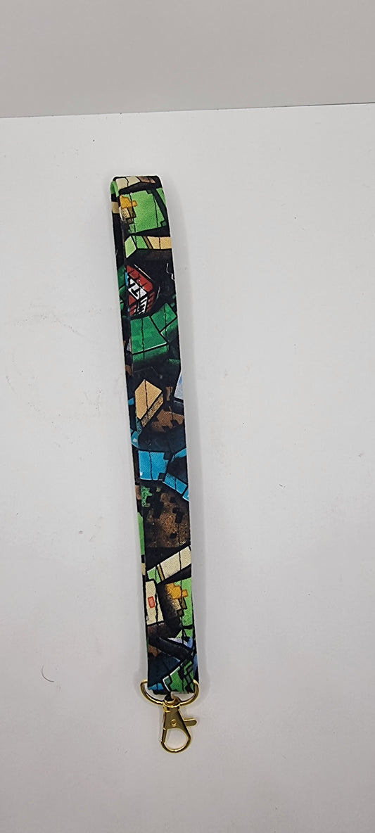 Kids Minecraft Lanyard | Gamer ID Holder, Keychain Strap for Boys & Girls | School Badge & Key Holder Gift