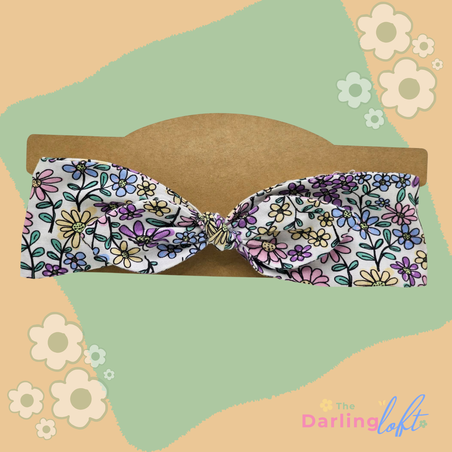 Floral Knot Bow Headband for Kids – Soft & Comfortable Fit