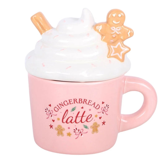 Pink Gingerbread Latte Wax Melt Burner | Christmas Wax Warmer