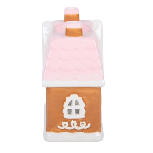 Gingerbread Cottage Wax Melt Burner | Christmas Ceramic Wax Warmer