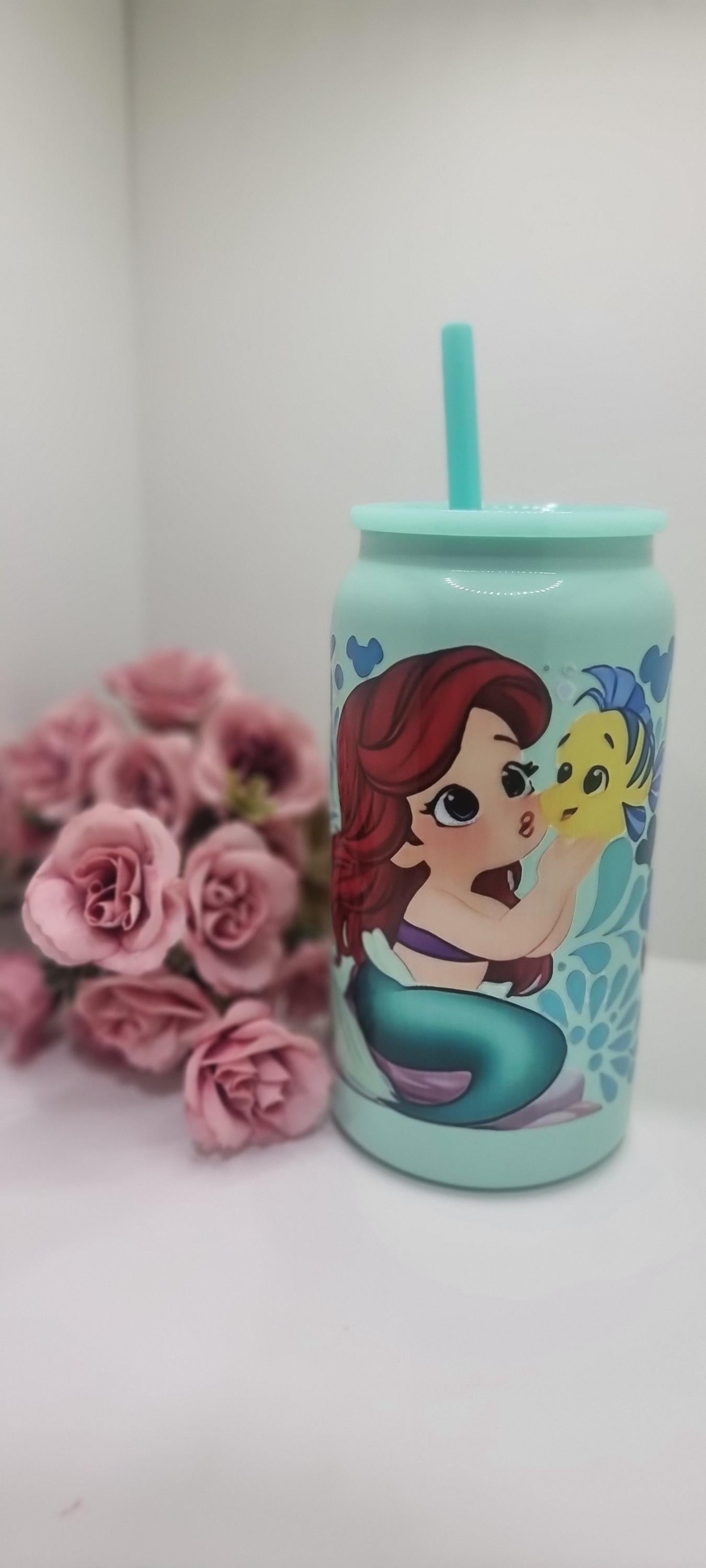 Disney Princess Kids Tumbler Cup |Disney Princess Kids drink bottle,Drinkware for Girls | Stainless steel drinkbottle,Gift for Kids