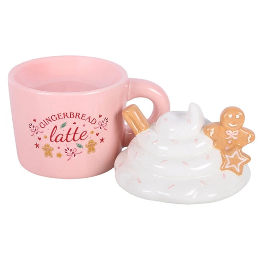 Pink Gingerbread Latte Wax Melt Burner | Christmas Wax Warmer
