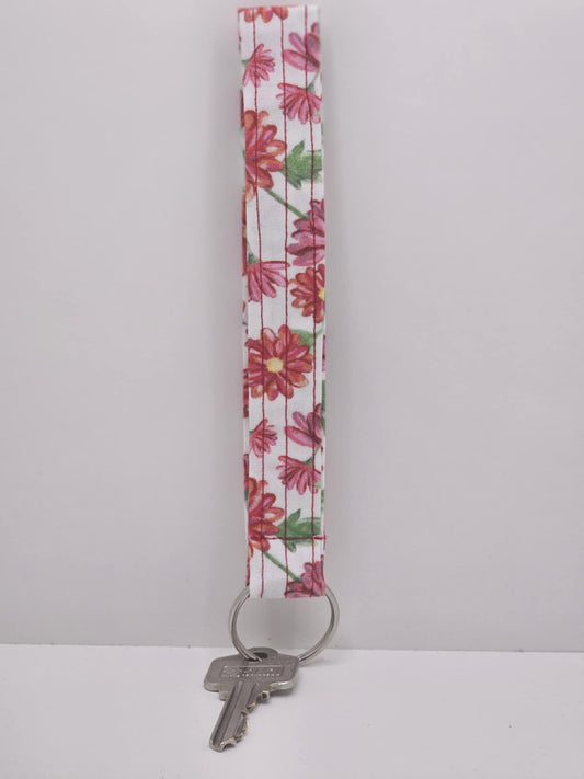 Blossom Bliss Floral Key Wristlet Daisy Charm For Women
