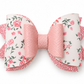 Roses on Sunday Floral Hair Bow Clip | 12 cm Oversized Bow for Girls