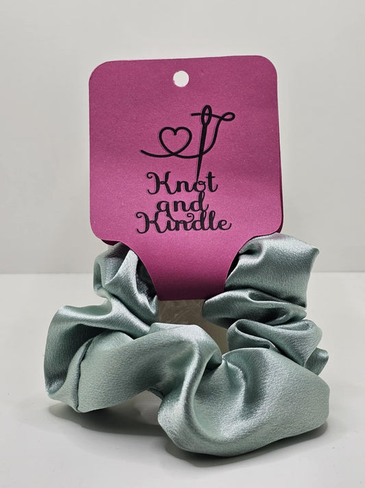 Mint Whisper Scrunchie for Silky Hair