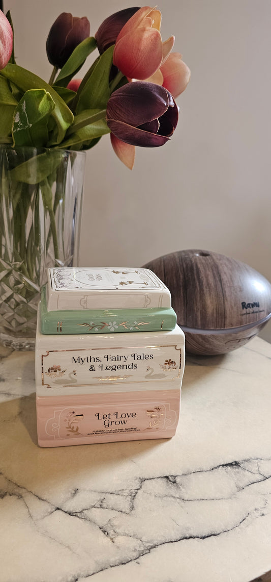 Storybook Stack Book Wax Melter | Book Lover Gift & Reading Nook Décor