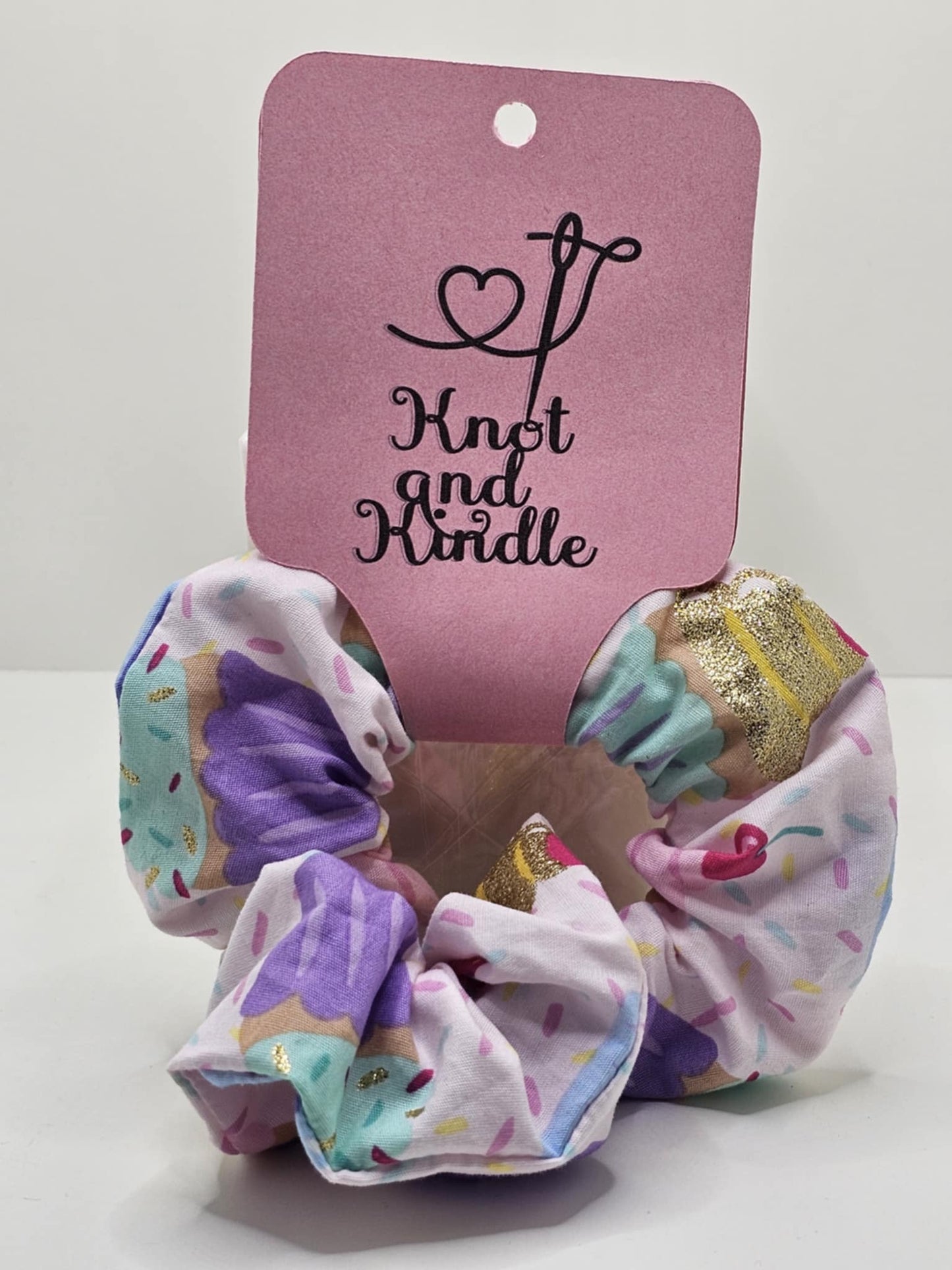 Sprinkle Sweetie Scrunchie Pastel Ice Cream Print kids