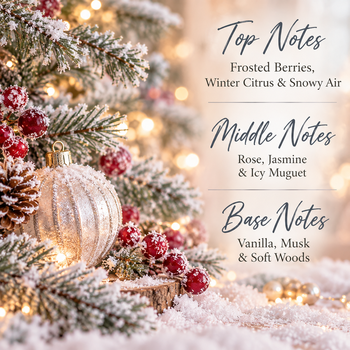 Christmas Morning Snow | Soy Wax Melts-Fresh & Clean Christmas Scent